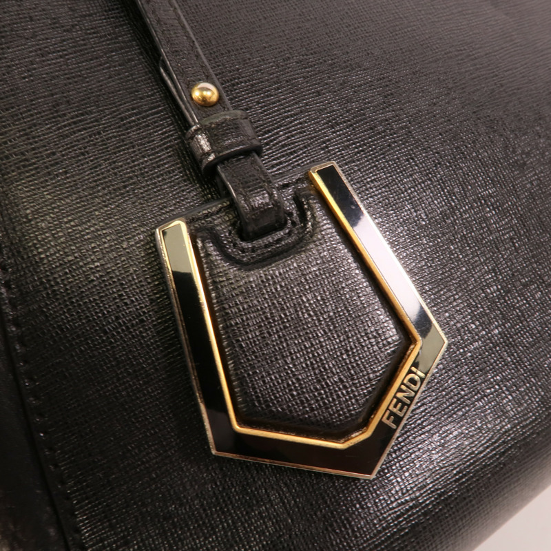 FENDI 牛皮皮革Petite 2Jours手挽肩背兩用袋-6