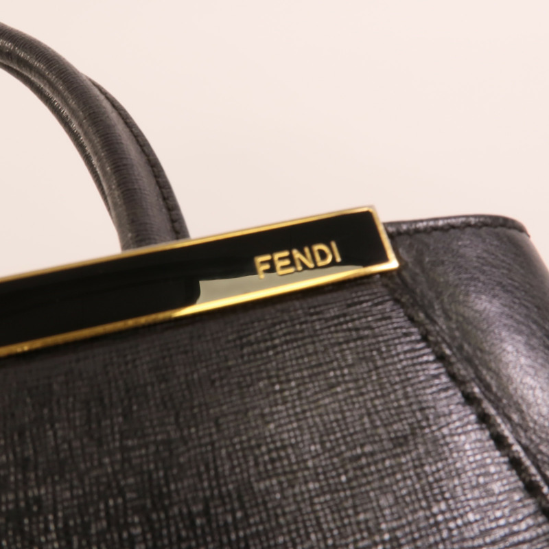 FENDI 牛皮皮革Petite 2Jours手挽肩背兩用袋-7