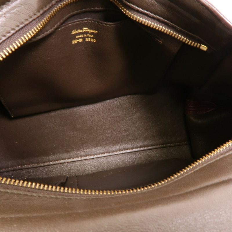 Salvatore Ferragamo 牛皮皮革Sofia Gancini手挽袋-4