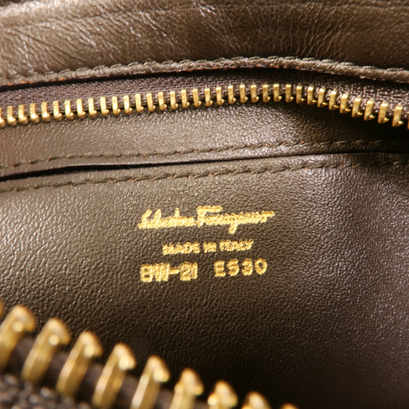 Salvatore Ferragamo 牛皮皮革Sofia Gancini手挽袋-7