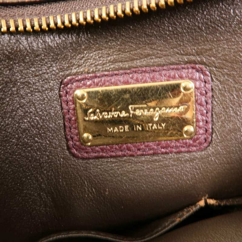 Salvatore Ferragamo 牛皮皮革Sofia Gancini手挽袋-8