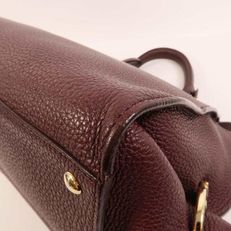 Salvatore Ferragamo 牛皮皮革Sofia Gancini手挽袋-12