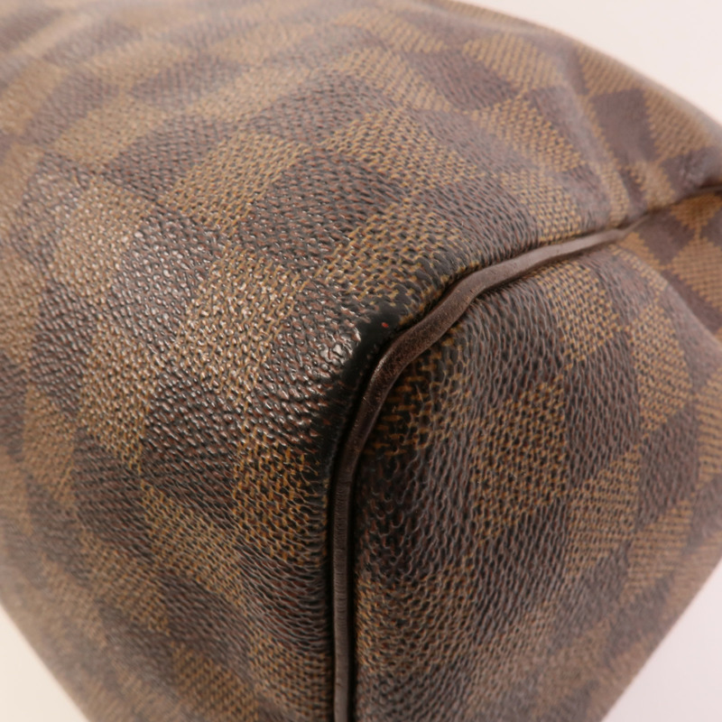 LOUIS VUITTON Damier Speedy 30金扣手挽袋-11
