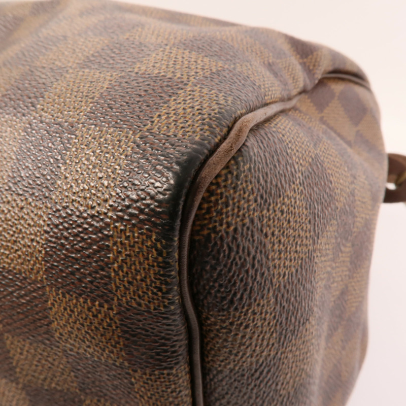 LOUIS VUITTON Damier Speedy 30金扣手挽袋-12