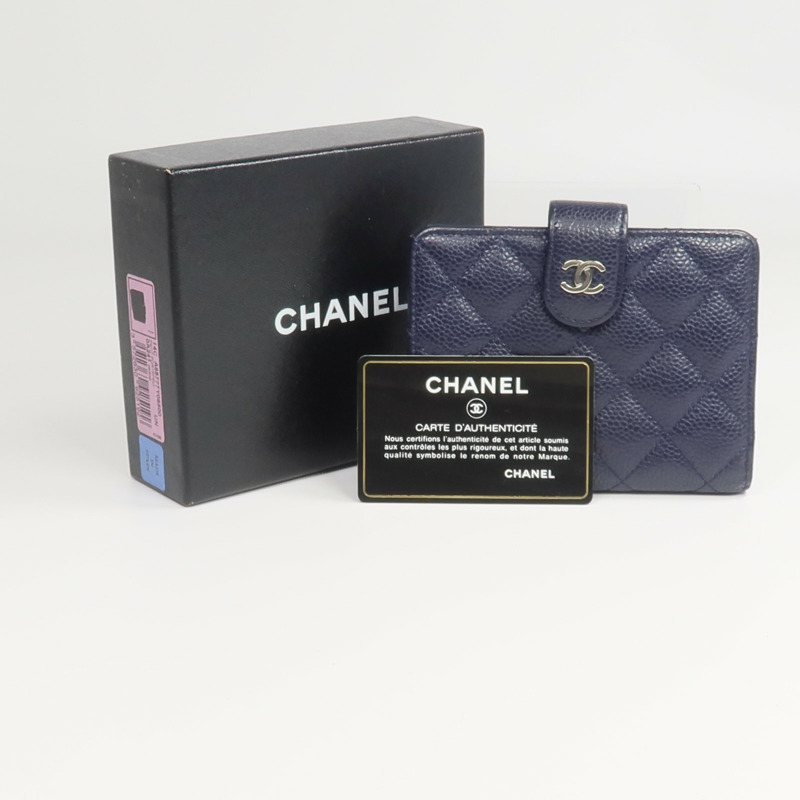 CHANEL 牛皮皮革Bifold Wallet錢包-11