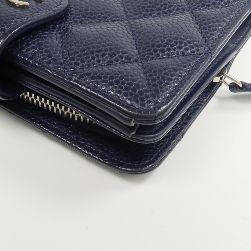 CHANEL 牛皮皮革Bifold Wallet錢包-16