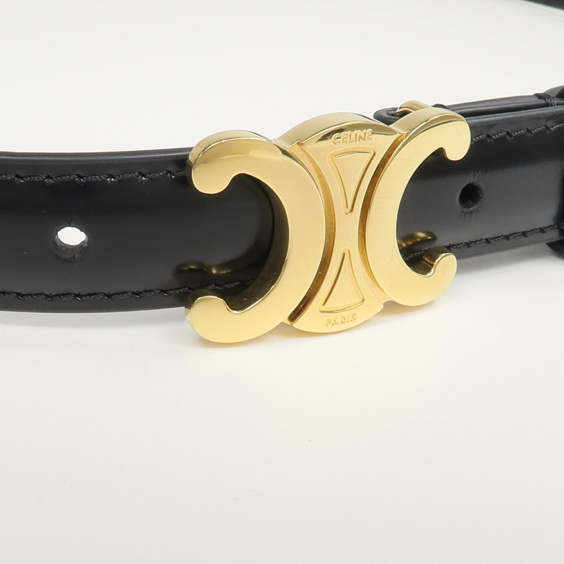 CELINE 牛皮皮革Triomphe Belt腰帶-3