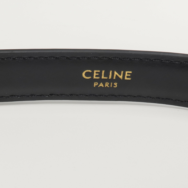 CELINE 牛皮皮革Triomphe Belt腰帶-4