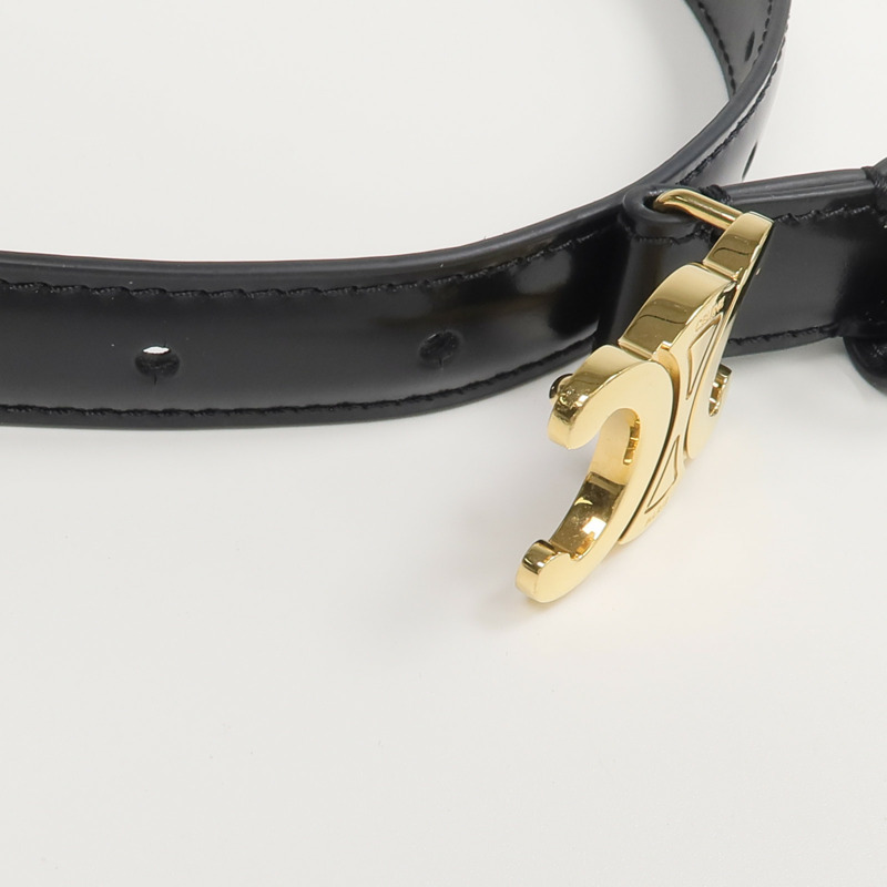 CELINE 牛皮皮革Triomphe Belt腰帶-5