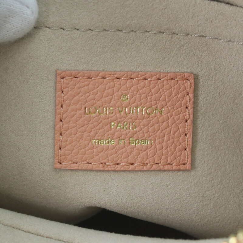 路易威登 M46301 雙色 Empreinte Rose Trianon Crème Bagatelle NM 單肩包 RFID (IC)-6