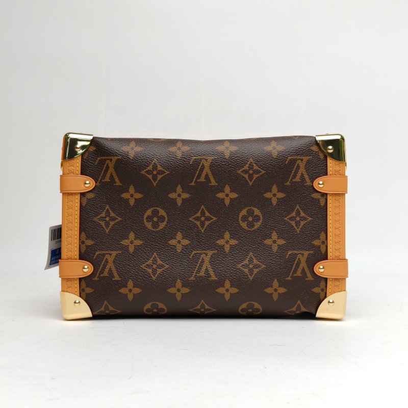 LOUIS VUITTON SideTrunk軟盒子包大號老花PVC晶片肩背包-2