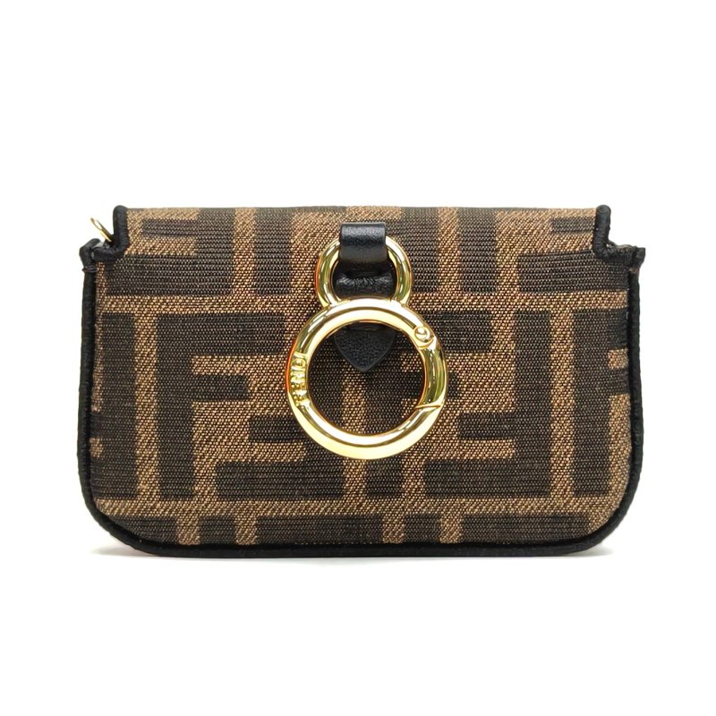 FENDI Baguette法棍包Nano老花PVC肩背包-2