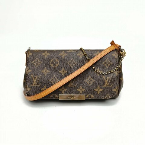 LOUIS VUITTON Favorite小號老花PVC2016肩背包