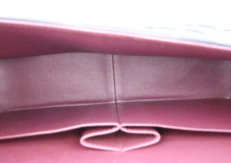 「JL精品代購」9新 Chanel香奈兒Jumbo CF羊皮金扣黑色-8