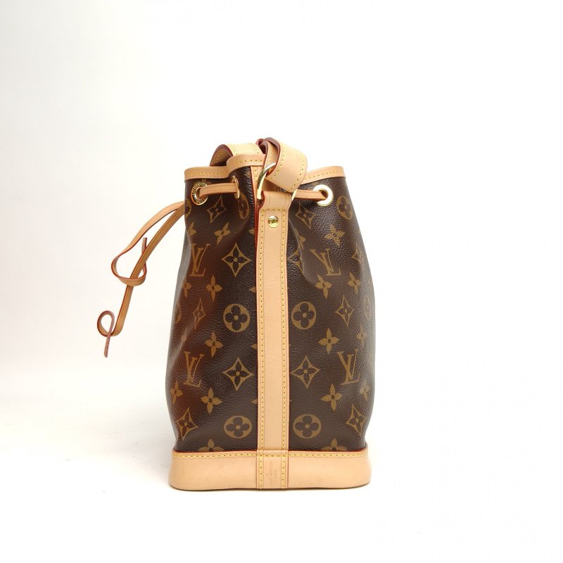 LOUIS VUITTON NOÉ水桶包BB22老花PVC金扣晶片肩背包-1