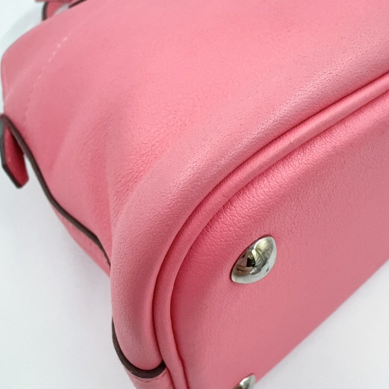 HERMES杜鵑粉Swift皮銀釦Bolide27cm-13