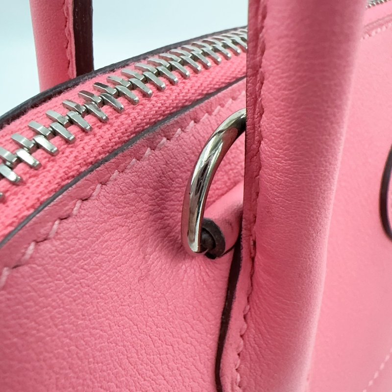 HERMES杜鵑粉Swift皮銀釦Bolide27cm-18