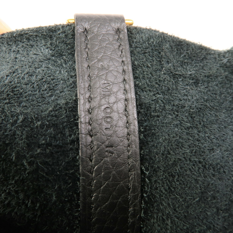 HERMES Clemence皮革Picotin PM手挽袋Noir-7