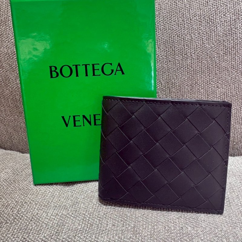 Bottega Veneta 經典編織短夾晶片款-0