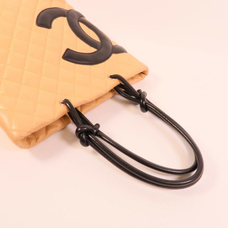 CHANEL 牛皮皮革Cambon手挽袋-4