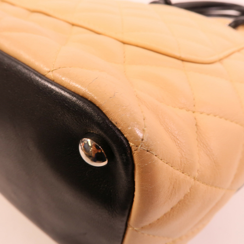 CHANEL 牛皮皮革Cambon手挽袋-11