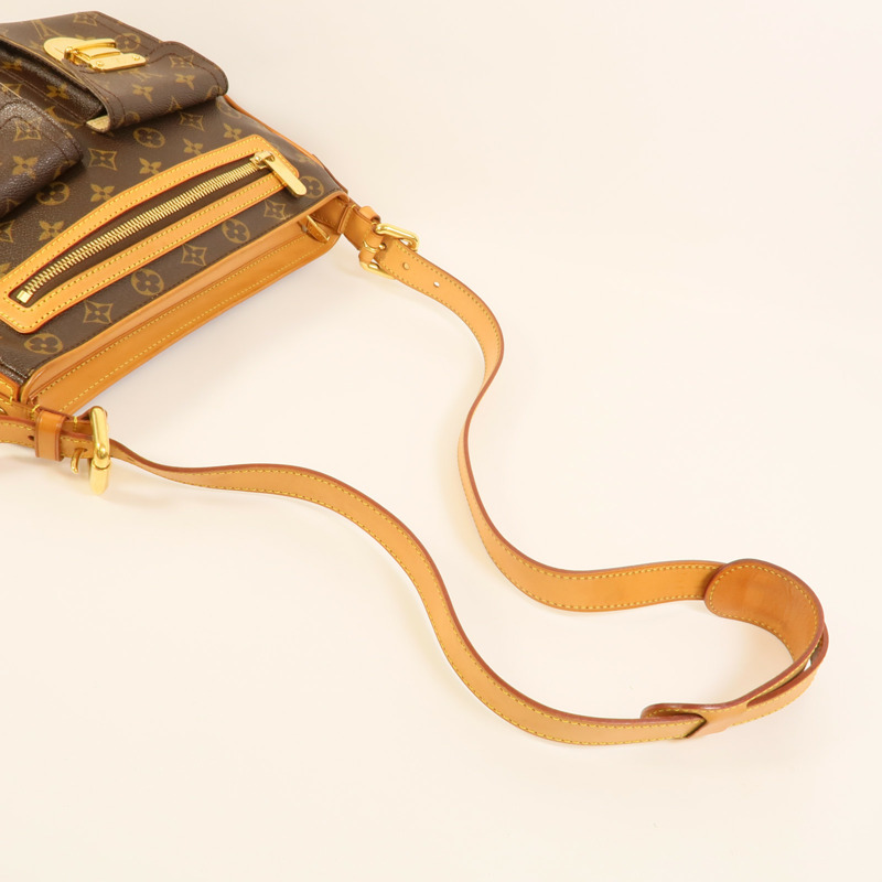 LOUIS VUITTON Monogram Hudson GM金扣肩背袋-6
