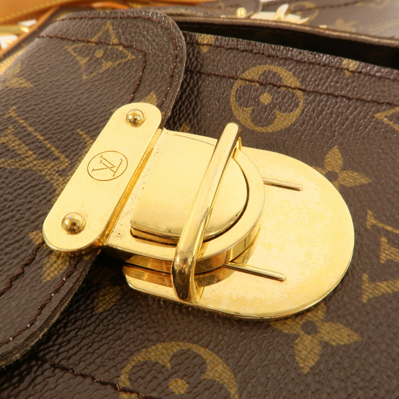 LOUIS VUITTON Monogram Hudson GM金扣肩背袋-8