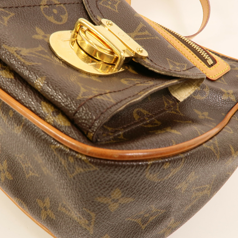 LOUIS VUITTON Monogram Hudson GM金扣肩背袋-11