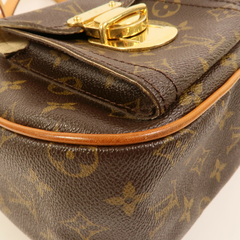 LOUIS VUITTON Monogram Hudson GM金扣肩背袋-14