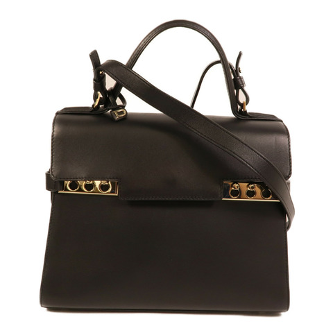 Delvaux 牛皮皮革Tempete MM手挽肩背兩用袋