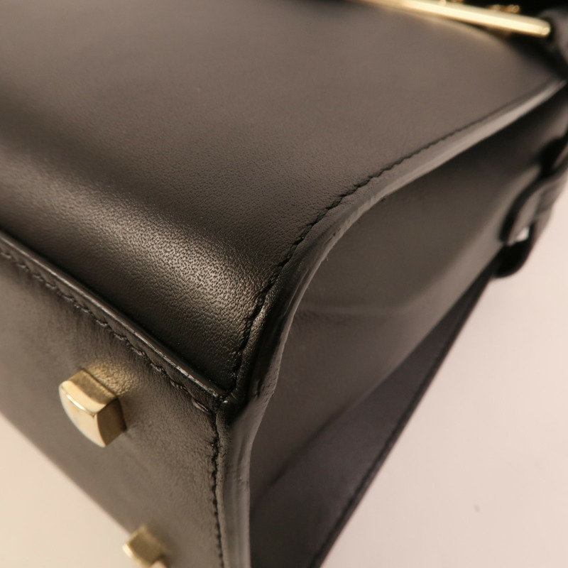Delvaux 牛皮皮革Tempete MM手挽肩背兩用袋-11