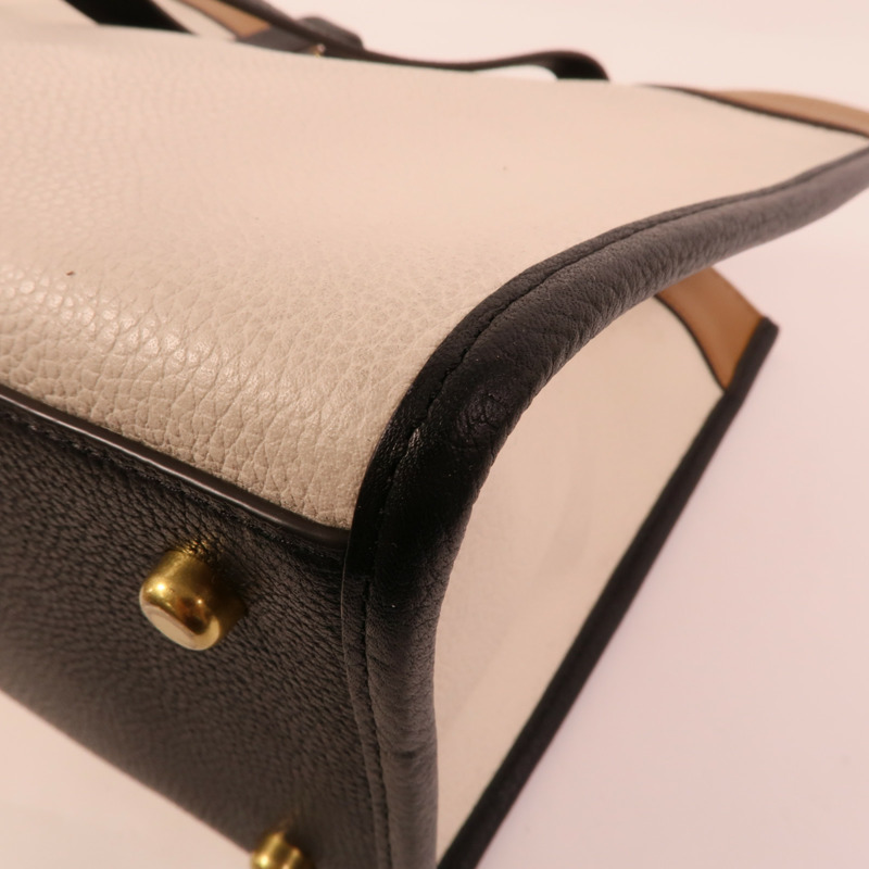 COACH 牛皮皮革Field Tote 30手挽肩背兩用袋-10