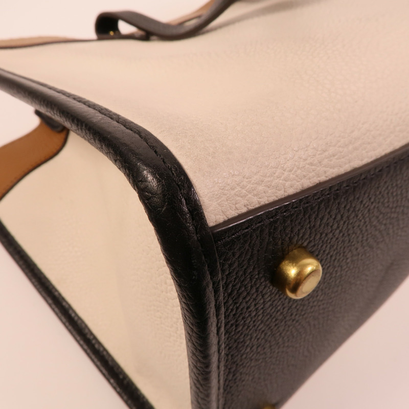 COACH 牛皮皮革Field Tote 30手挽肩背兩用袋-11