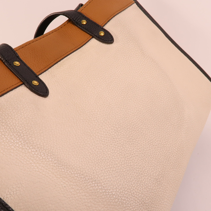 COACH 牛皮皮革Field Tote 30手挽肩背兩用袋-13
