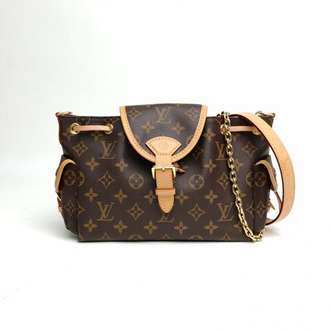 LOUIS VUITTON ODYSSÉE手袋餃子包老花PVC金扣晶片肩背包