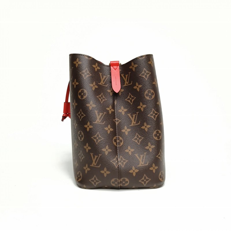 LOUIS VUITTON NÉONOÉ水桶包中號紅色內裏老花PVC金扣肩背包-1