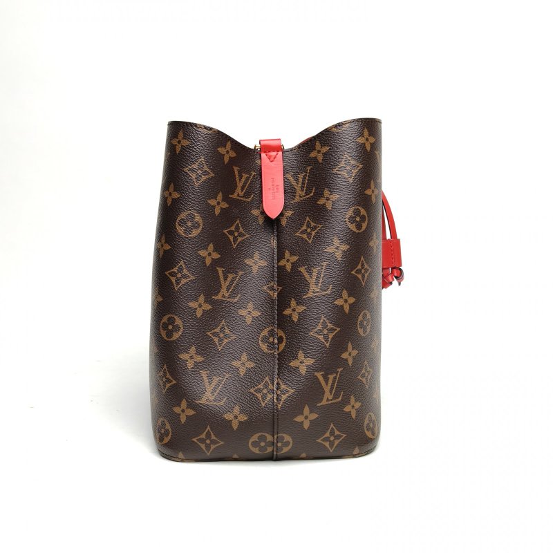 LOUIS VUITTON NÉONOÉ水桶包中號紅色內裏老花PVC金扣肩背包-3