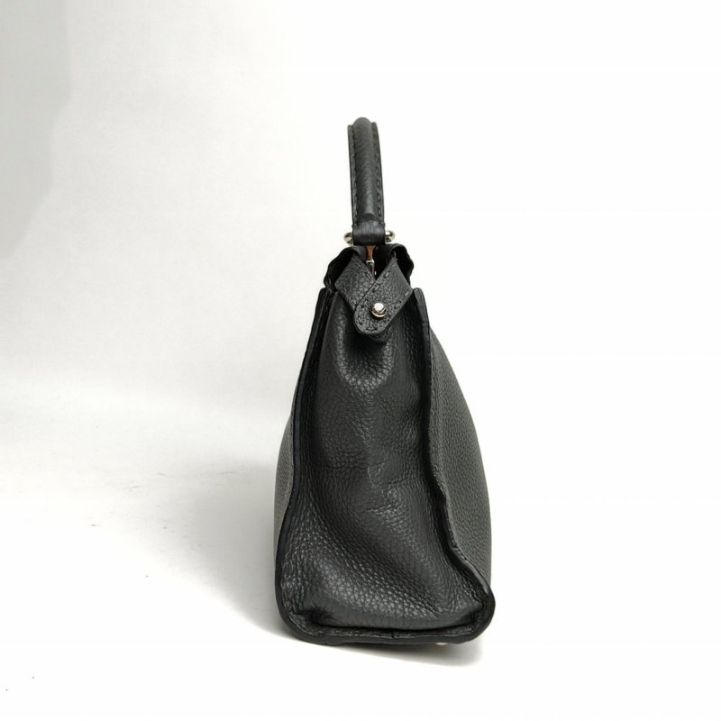 FENDI PEEKABOOREGULAR中號灰色牛皮銀扣肩背包-1
