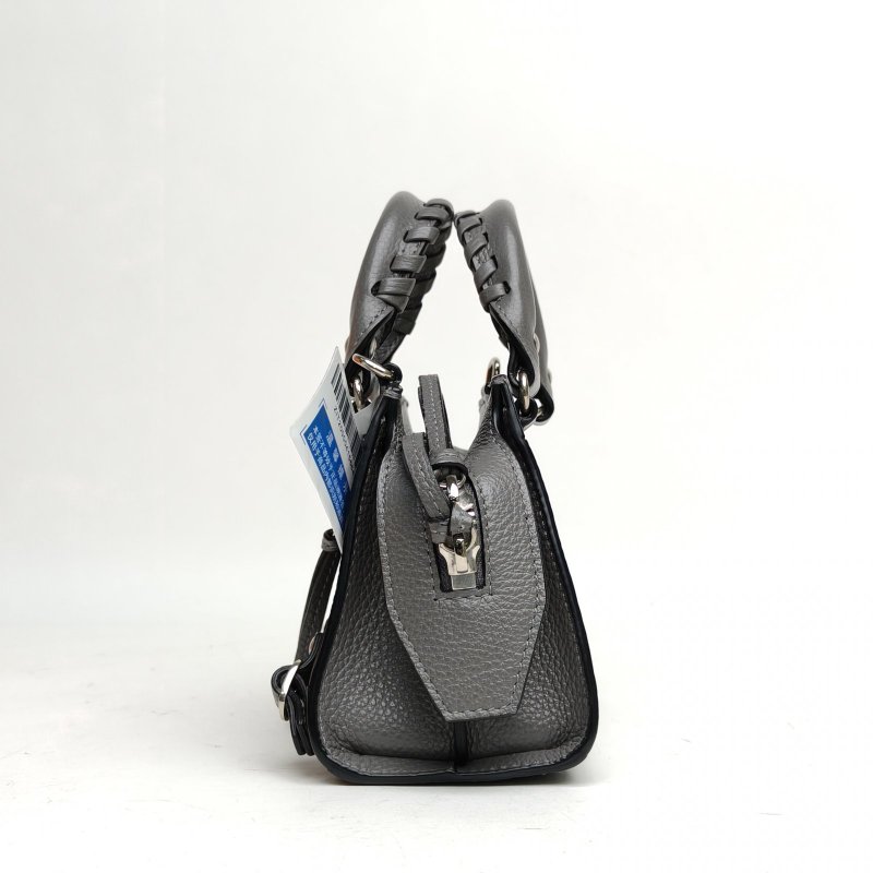 BALENCIAGA NEOCLASSIC手提機車包超Mini灰色肩背包-1