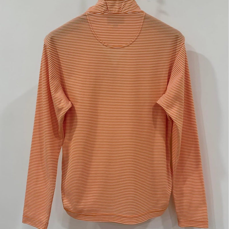 BURBERRY GOLF 夏款立領橫條超彈戰馬POLO上衣-3