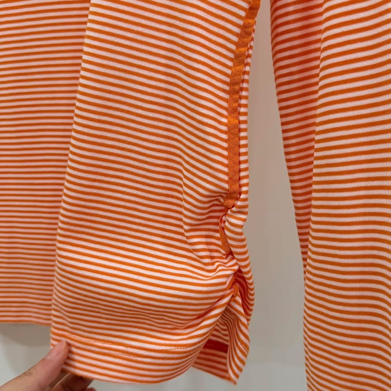 BURBERRY GOLF 夏款立領橫條超彈戰馬POLO上衣-6