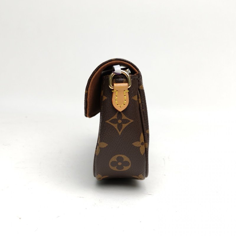 LOUIS VUITTON IVY鏈條腋下包老花PVC金扣晶片肩背包-1