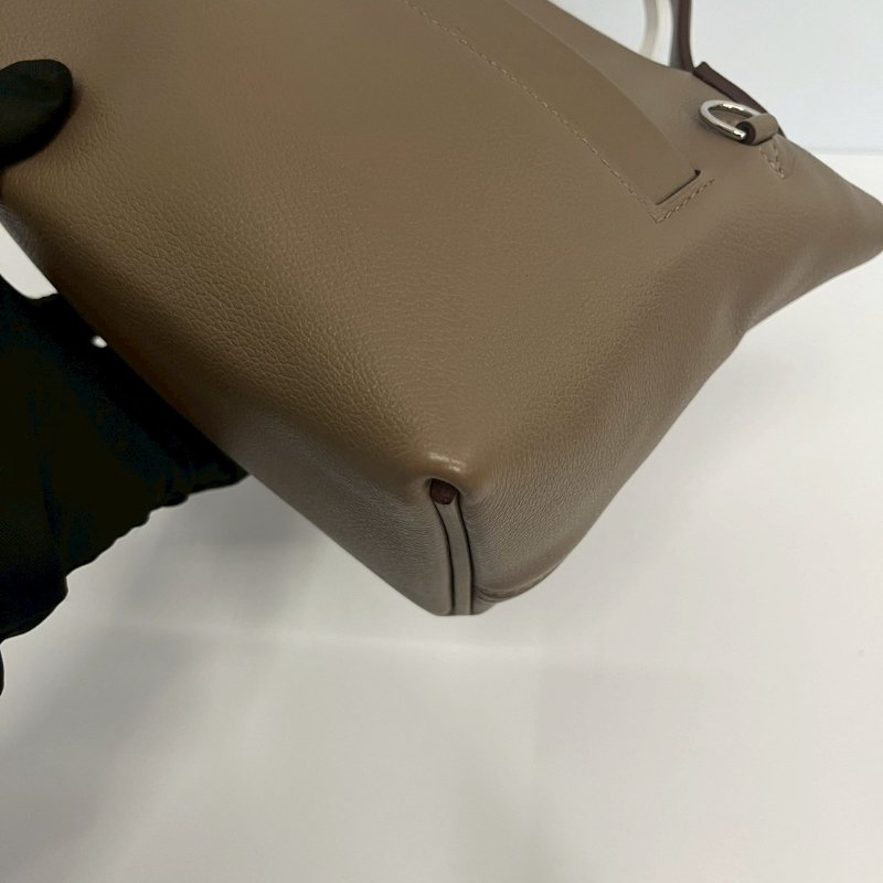 Hermes 2424 mini 大象灰 銀釦 B刻 Evercolor皮 全配有購證+鑑定書-10