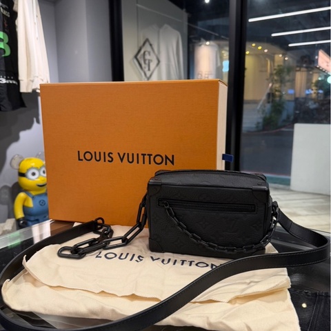 近新品🌟Louis Vuitton LV Mini Soft Trunk 黑色壓紋皮革｜Classic Trend CT精品｜台北東區實體