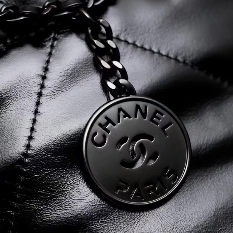 CHANEL soblack全黑22bag mini芯片款奶酷奶酷的24年票 🚁-12