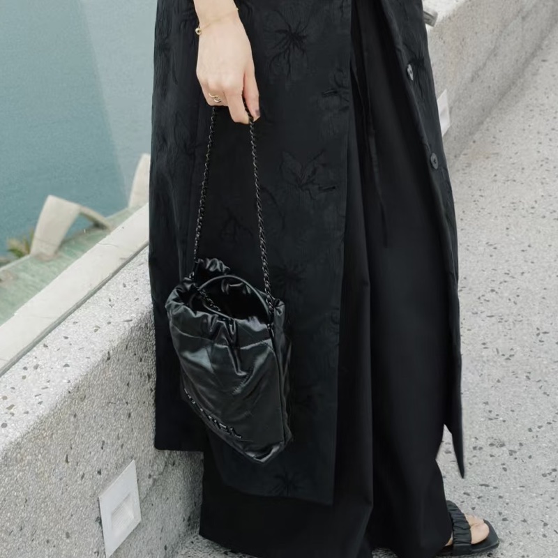 CHANEL soblack全黑22bag mini芯片款奶酷奶酷的24年票 🚁-28