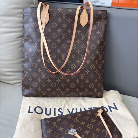 【近新閒置品】Louis Vuitton 路易威登 LV 老花Carry it子母tote單肩包 20年編碼