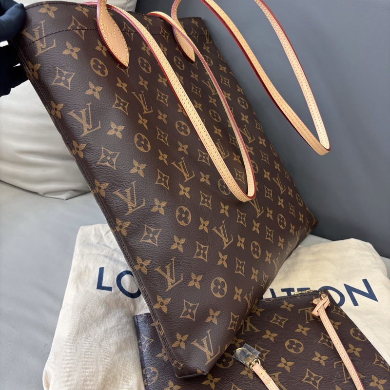【近新閒置品】Louis Vuitton 路易威登 LV 老花Carry it子母tote單肩包 20年編碼-2