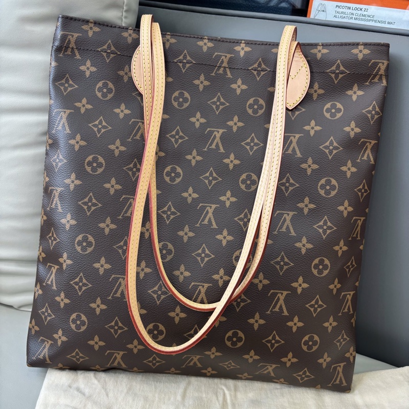 【近新閒置品】Louis Vuitton 路易威登 LV 老花Carry it子母tote單肩包 20年編碼-3