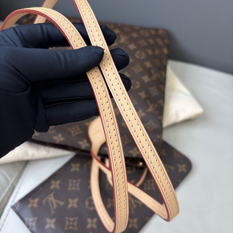 【近新閒置品】Louis Vuitton 路易威登 LV 老花Carry it子母tote單肩包 20年編碼-5